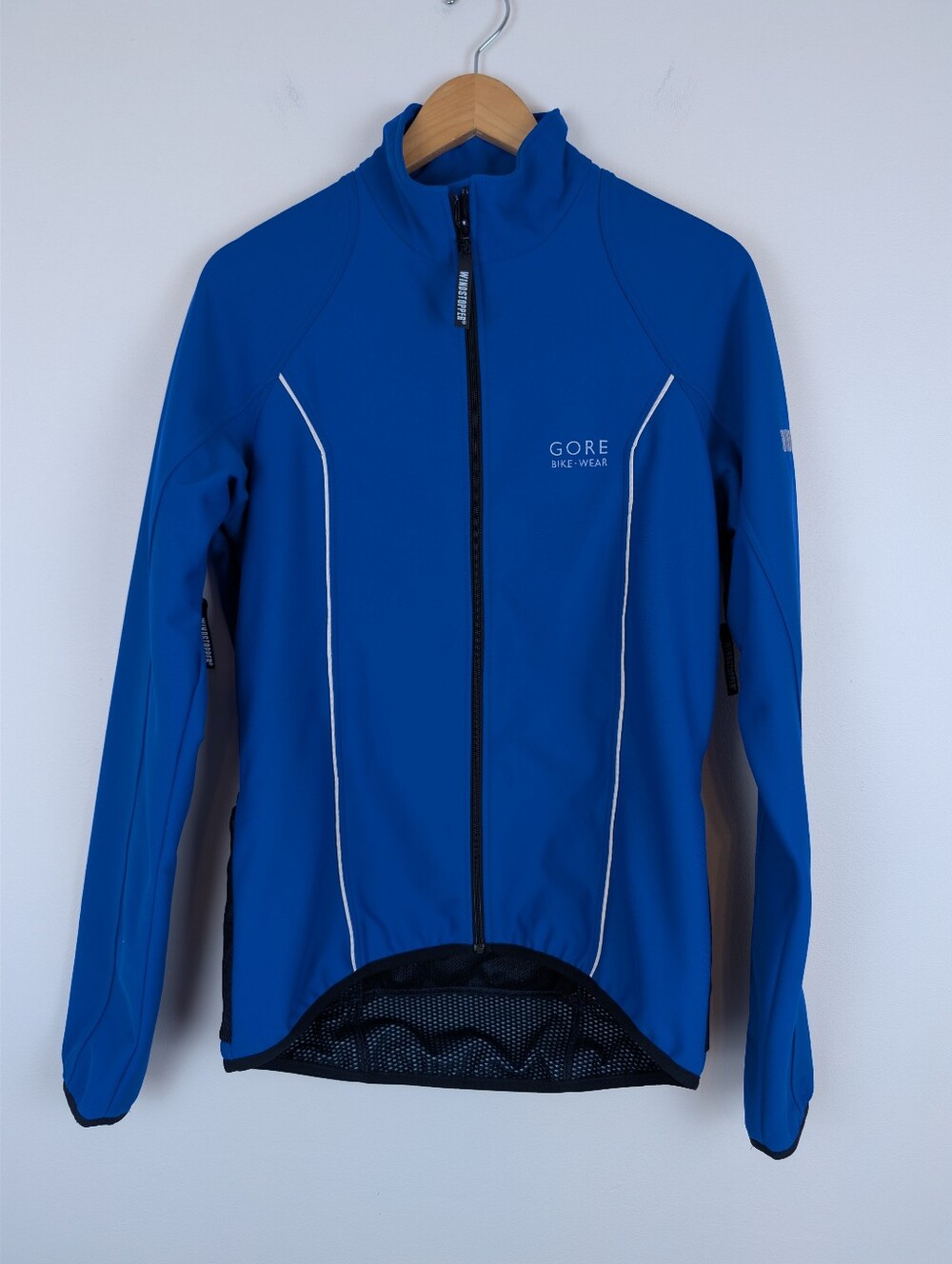 Gore Bike Wear Windstopper Full Zip Long Sleeve Cycling Jacket - Blue